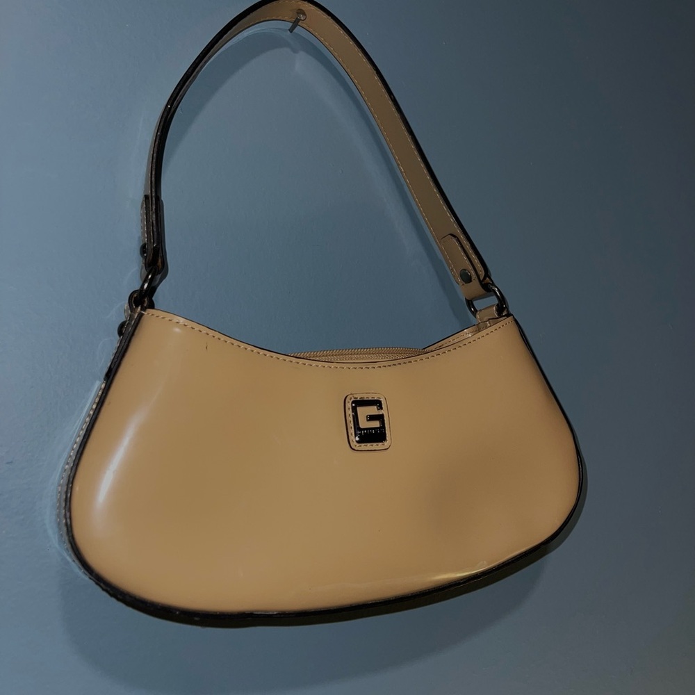 Very Rare Vintage Guess Tan Shoulder Bag